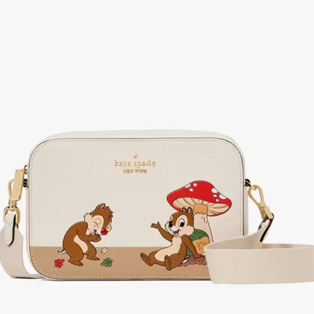 Kate Spade X Disney Chip N Dale Mini Camera Bag NWT